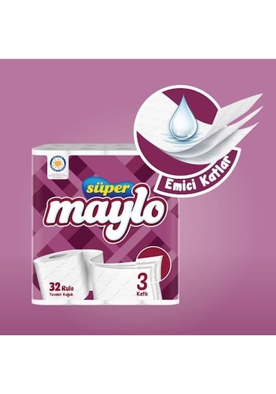 Maylo 32 Li Tuvalet Kağıdı 2 Paketi
