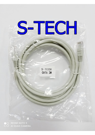 S-Tech Cat 6 / 2 Metre Pach Kablo