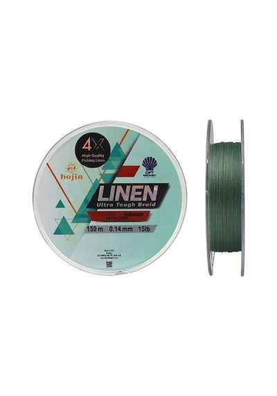 DFT Bojin 4X Linen İp Misina 0.14 mm  150 m  Yeşil