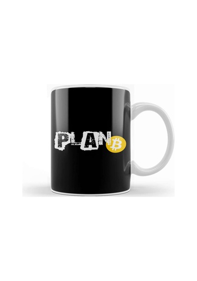Plan B Bitcoin Cryptocurrency Decentralized Crypto Kupa Bardak Porselen Karışık