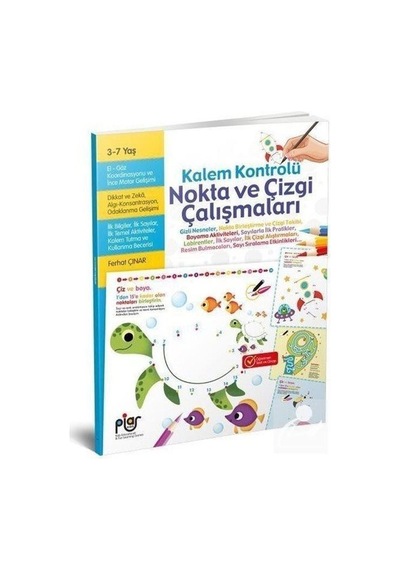 Kalem Kontrolü Nokta Ve Çizgi Çalışmaları 3 - 7 Yaş / Ferhat Ç... Kalem Kontrolü Nokta Ve Çizgi Çalışmaları 3 - 7 Yaş / Ferhat Ç...