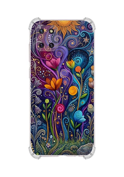 Printify Samsung Galaxy A81 İle Uyumlu Düşlerin Dansı Serisi Rüyalar Ötesi Tasarımlı Uv Baskılı Köşe Korumalı Antişok Kılıf Şeffaf