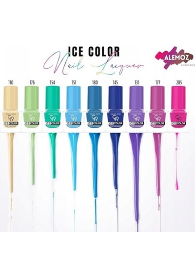 Ice Color Nail Lacquer No: 125 - Parlak Bitişli Mini Oje 6 Ml