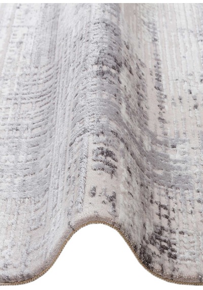 Alya Modern Tasarım Makine Oval Halı 20440 Gri Gri-bej
