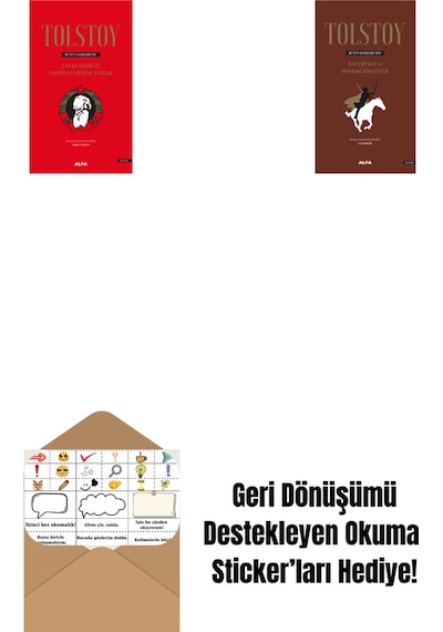 Tolstoy Bütün Eserleri 15 Ciltli + Tolstoy Bütün Eserleri 14 Ciltli + Okuma Sticker'ları