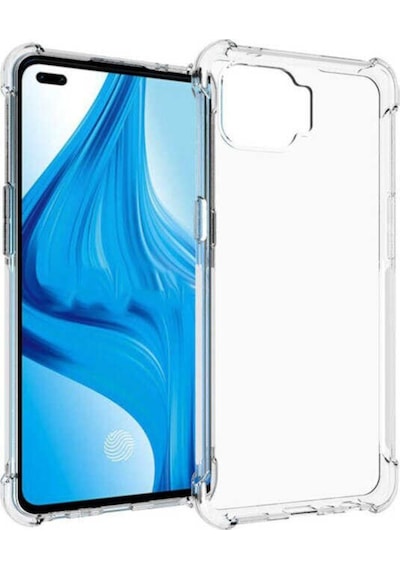 Oppo Reno 4 Lite Kılıf Zore Nitro Anti Shock Silikon Kılıf Renksiz