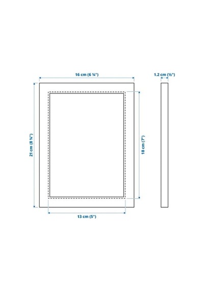 Ikea Fıskbo Fotoğraf Çerçevesi 13 X 18 Cm Siyah