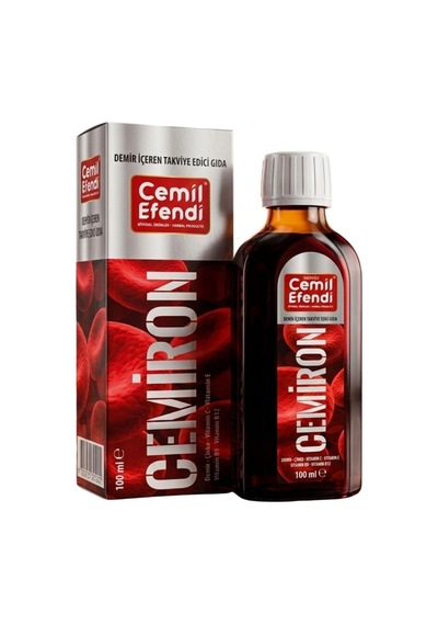 Cemiron 100 Ml Demir, Çinko, Vitamin C, B9, B12 Ve E İçeren Takviye Edici Gıda