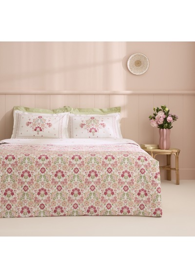 Kaşmir Home Mery %100 Pamuk Tek Kişilik Nevresim Takımı Pudra Pembe