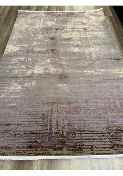 Hoom Rugs Emp Milan Ml016 180x260 Modern Tozumaz Halı Gri - Mürdüm