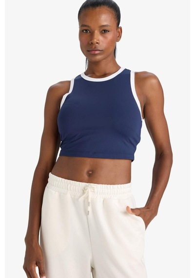 Defacto Defactofit Crop Bisiklet Yaka Sporcu Atlet E7723ax25aunv238 Lacivert