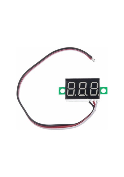 0.36 Inch Dc 4,2v-30v Dijital Voltmetre Kırmızı 3 Telli 0.36 Dc 0-30v Voltaj Besleme Güç Kaynağı