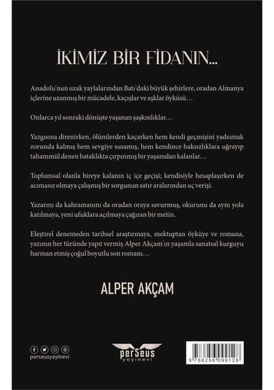 İkimiz Bir Fidanın - Alper Akçam - Perseus Yayınevi -