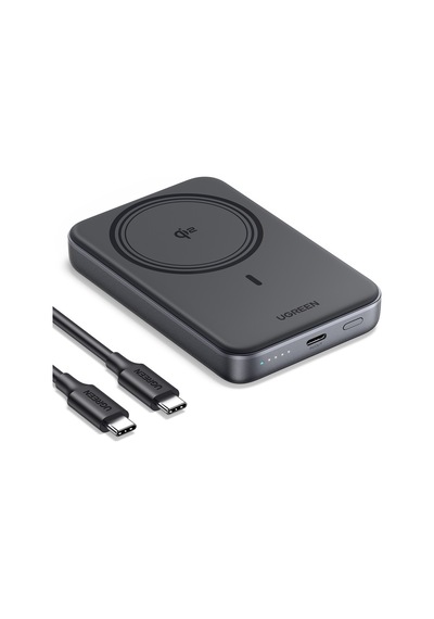 Ugreen Zapix 10.000mah 30w Magsafe Wireless Hızlı Şarj Powerbank, 30w Usb-c+15w Wireless Şarj, 45763 Gri