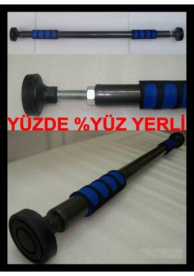 Ayrex Unisex Siyah Koridor Barfiksi 130-160 Cm Ayarlanabilir Duvar Tipi Barfiks Barı, Krd130-150