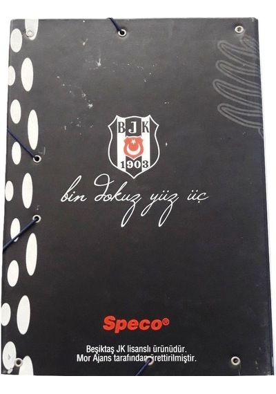 Beşiktaş Lastikli Karton Kutu Klasör Resim