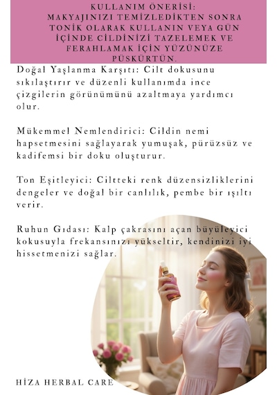 %100 Saf Gül Hidrosolü 100 Ml 100 Ml