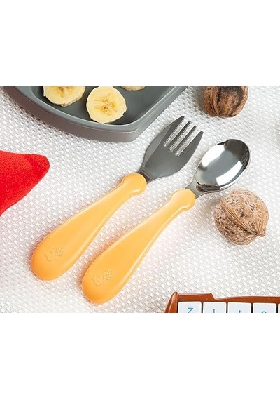 Paslanmaz Çelik Çatal Kaşık Seti Somon 6999