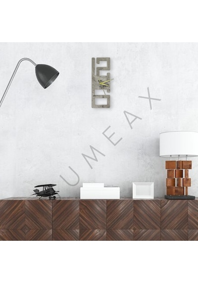 Jumeax Ripon Grigio Mermer Duvar Saati Füme - Gri