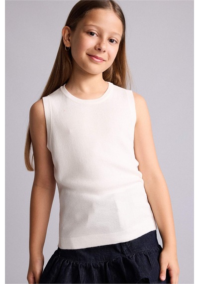 Defacto Halter Yaka Ecru Atlet Kız Çocuk H0709a826smer105 Ekru-er105