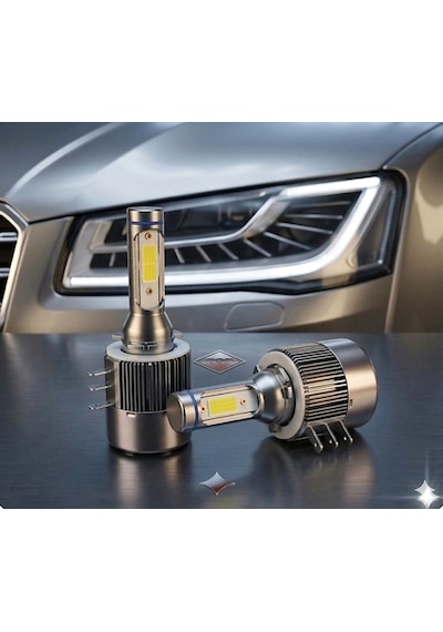Fıat Egea Uyumlu Gündüz Farı H15 Beyaz Led Xenon Far Ampulü 8000 Lümen 2 Adet