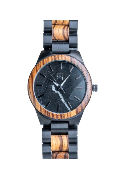 Zebrino Zbr-al-wp Alloy Wood Power Ahşap Erkek Kol Saati 45 Mm