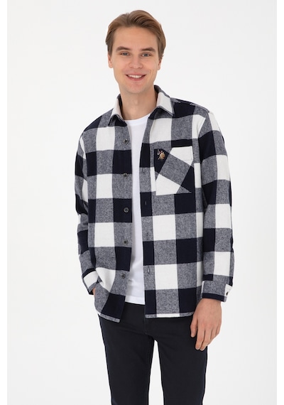 U.s. Polo Assn. Erkek Lacivert Gömlek Desenli 50308487-vr033 Lacıvert