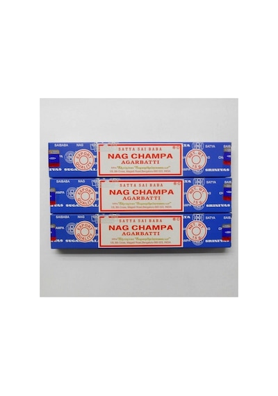 Sai Baba Nag Champa Tütsü Üç Kutu Birden Standart