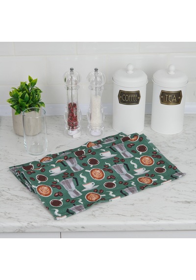 Soft Dapur Mutfak Havlusu - Yeşil - 40x66 Cm Çok Renkli