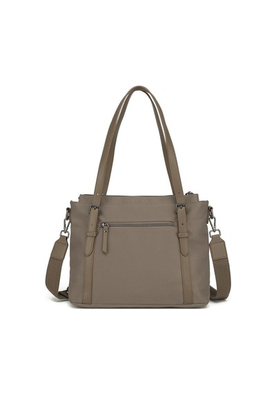 Smart Bags Twill Dimi Kumaş Kadın Omuz Çantası 3329 Kahve
