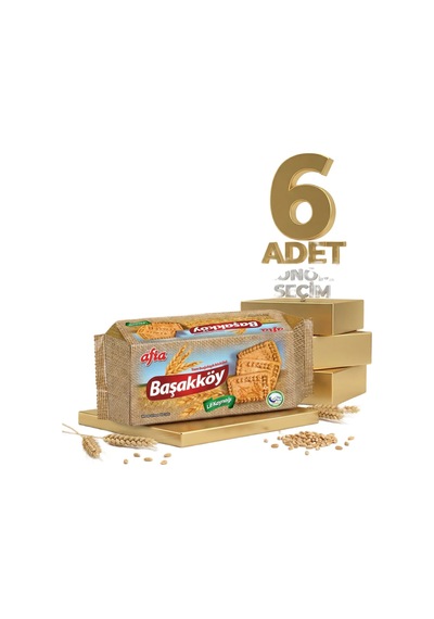 Afia Başakköy Tam Buğdaylı Bisküvi 6x110 Gr