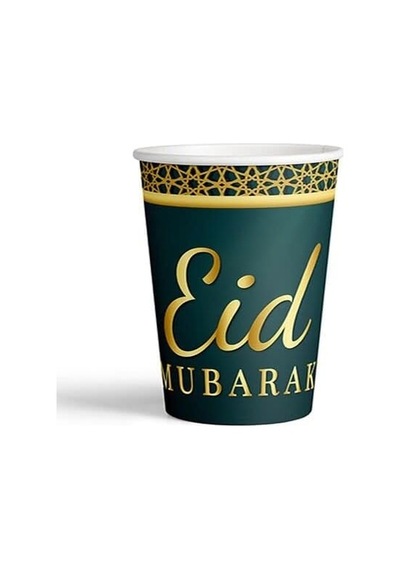 Benim Marifetlerim - Eid Mubarek Karton Bardak Çok Renkli
