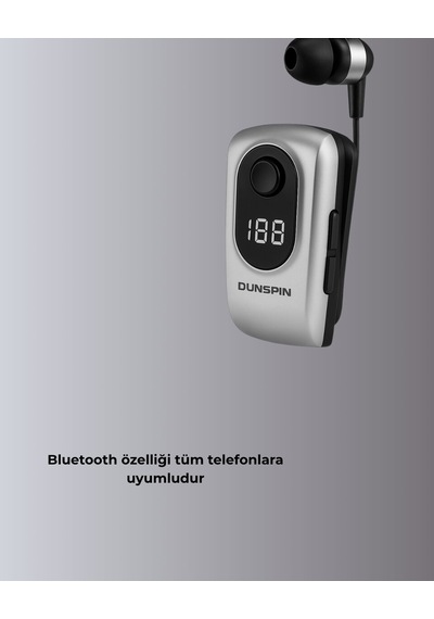 Northcity Profesyonel Bluetooth Kulaklık Klipsli Titreşimli & Dijital Göstergeli