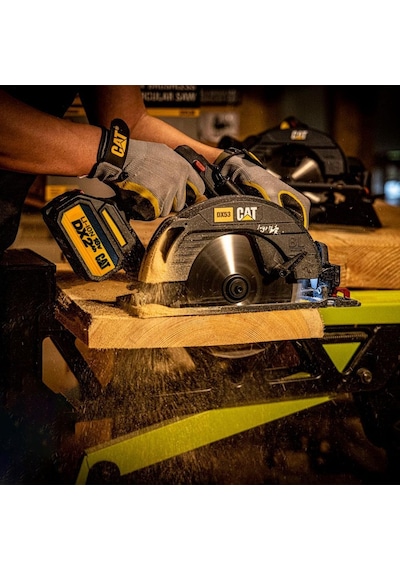 Cat DX53BC 18Volt 2.0Ah Li-ion 185MM Tek Akülü Kömürsüz Profesyonel Daire Testere