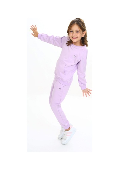 Toontoy Kids Toontoy Kız Çocuk 2'li Takım Nakış Baskılı Bisiklet Yaka Cepli Sweatshirt & Beli Paçası Lastikli Cepli Jogger Eşofman Altı - 2 İplik Lila Toontoy Kids Toontoy Kız Çocuk 2'li Takım Nakış Baskılı Bisiklet Yaka Cepli Sweatshirt & Beli Paçası Lastikli Cepli Jogger Eşofman Altı - 2 İplik Lila
