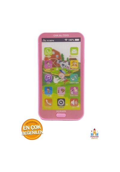 Pembe Dokumatik Cep Telefonu: 12 Fonksiyonlu Eğitici Oyuncak