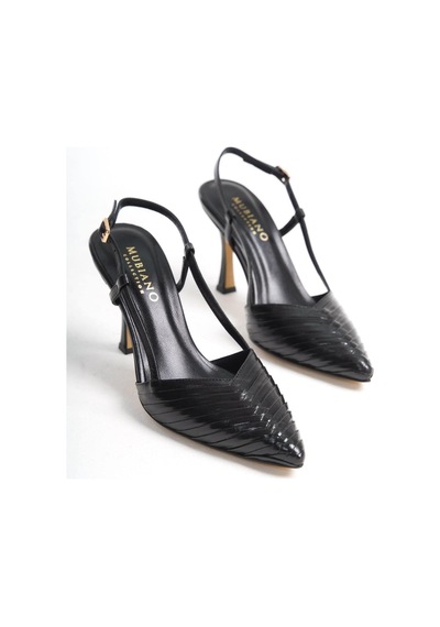 Mubiano Hakiki Deri Collection Kadın Topuklu Stiletto & Ayakkabı Siyah -mcbrg5738-s Siyah