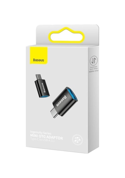 Baseus Type-c To Usb 3.1 Dönüştürücü Adaptör Mini Otg Ingenuity Series Siyah