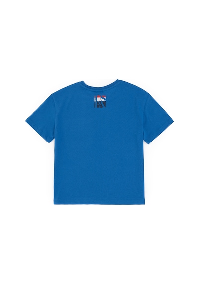 U.S. Polo Assn. Erkek Çocuk Kobalt Bisiklet Yaka Tişört 50295428-VR077