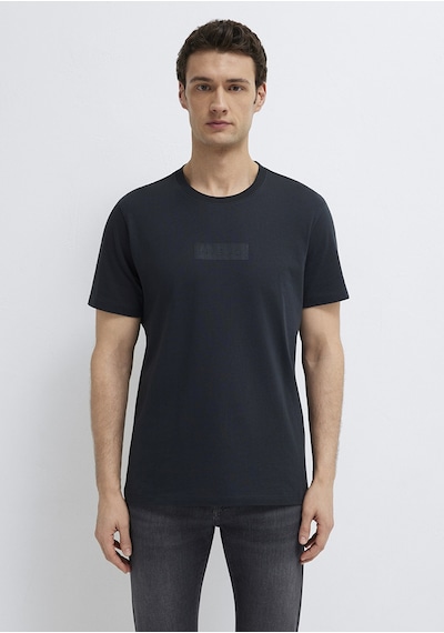 Mavi - Mavi Black Baskılı Siyah Tişört 0613270-71379
