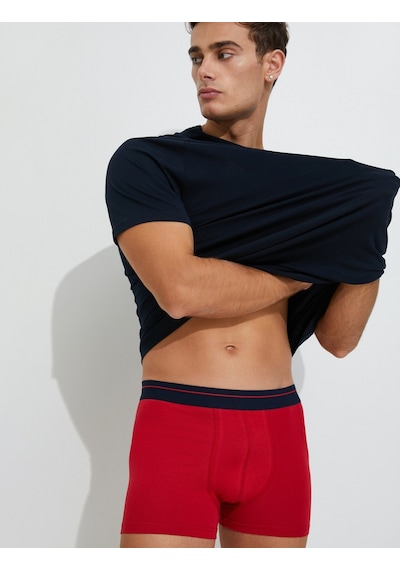 Koton 2'Li Boxer Seti Yılbaşı Temalı Çok Renkli Siyah 4Wlm90064Mk 4Wlm90064Mk999 Siyah