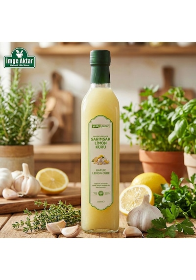 Taşköprü Sarımsak Limon Kürü 500 Ml - Geleneksel Fermente Karışım
