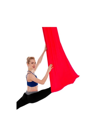 Bundera Yoga Fly Hamağı Kırmızı - Tavana Askılı Kırmızı
