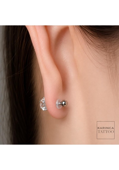 Piercing Keloid Diski Bump Piercing Yara Önleyici Bioplast 10 Adet çok renkli