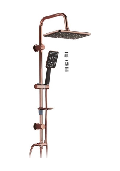 6977r Duş Sistemi Rose Bronz