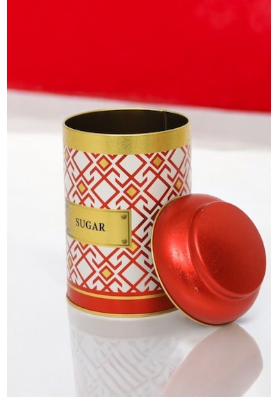 Ef115-a6 Turkish Red Sugar Desenli Baharatlık 1,1 Lt Çok Renkli