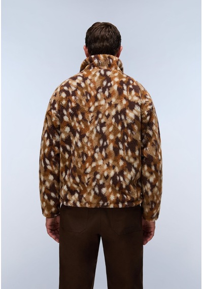 Napapijri T-fleece Fz Erkek Polar-33981 Kahverengi