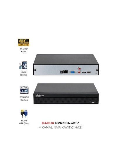 Nvr2104-4ks3 4 Kanal Profesyonel Nvr Güvenlik Kayıt Cihazı