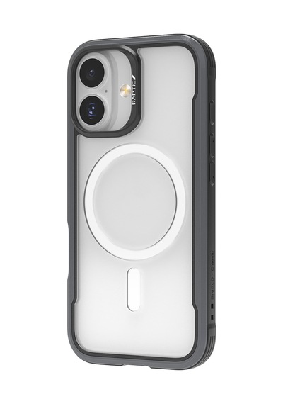 Apple Uyumlu iPhone 17 Kılıf M-safe Şarjlı Airbagli Raptic Shield Serisi Şeffaf Arka Yüzey Kapak Siyah