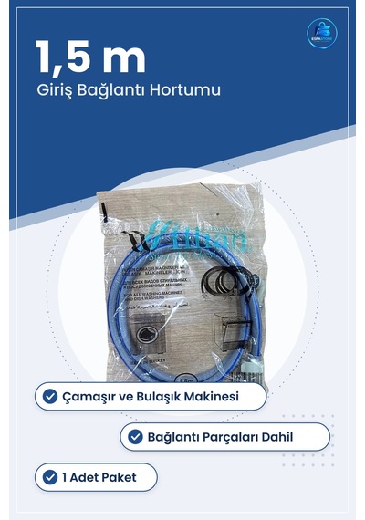 Temiz Su Giriş Hortumu 1,5 M Çamaşır Ve Bulaşık Makinesi İçin Bey